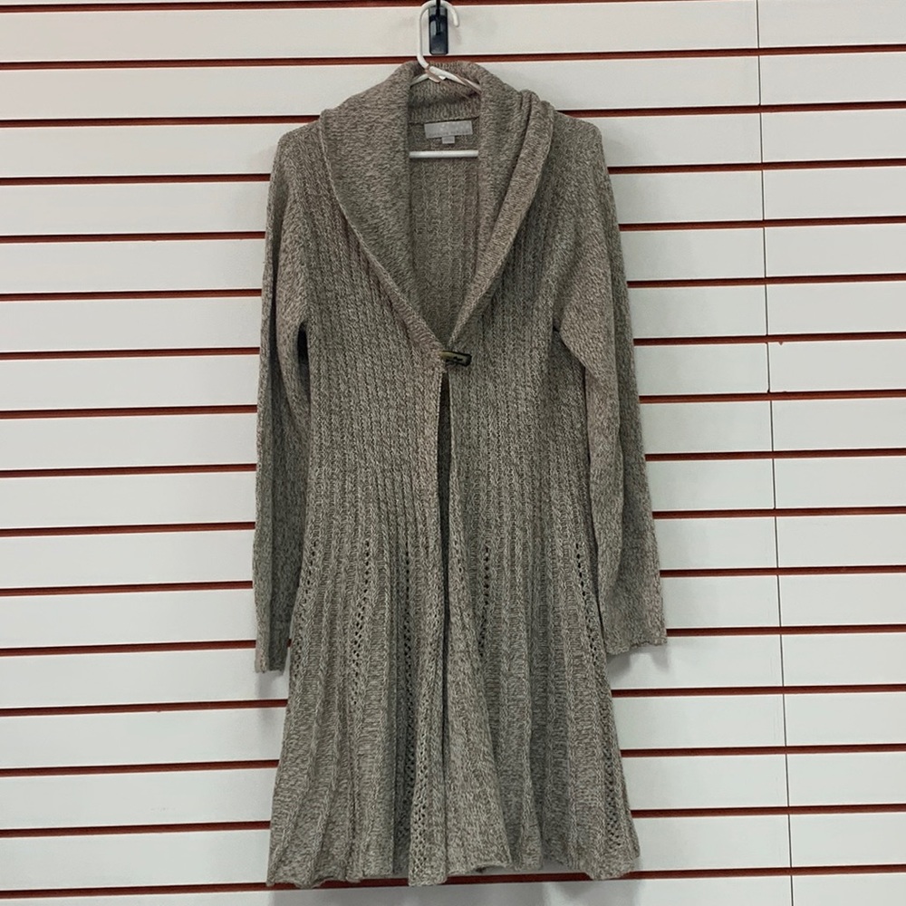 Carolyn Taylor CL tan/white Cardigan